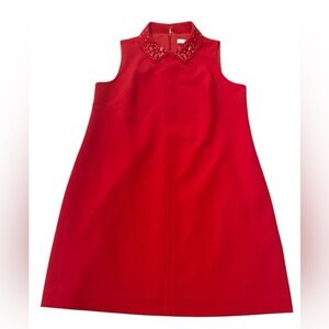 Trina Turk Red Sleeveless Midi Dress